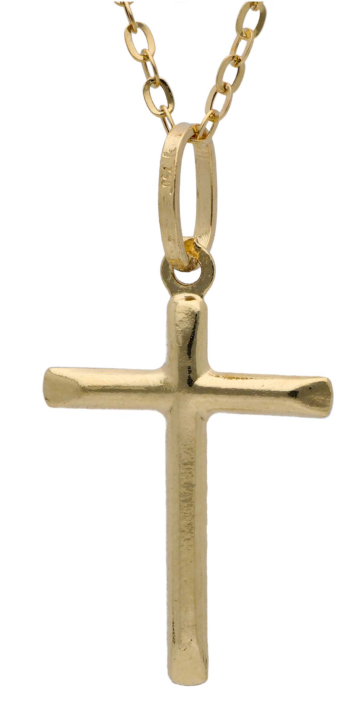Gold Necklace (Chain with Cross Pendant) 18KT - FKJNKL18KU6305
