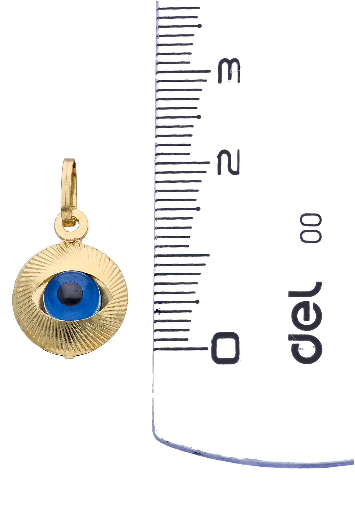 Gold Evil Eye Pendant 18KT - FKJPND18KU6289