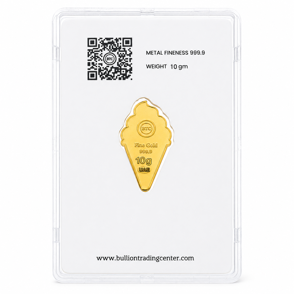 BTC Ice Cream Cone 10 Grams Gold Bar 24KT – FKJGBR24K6934