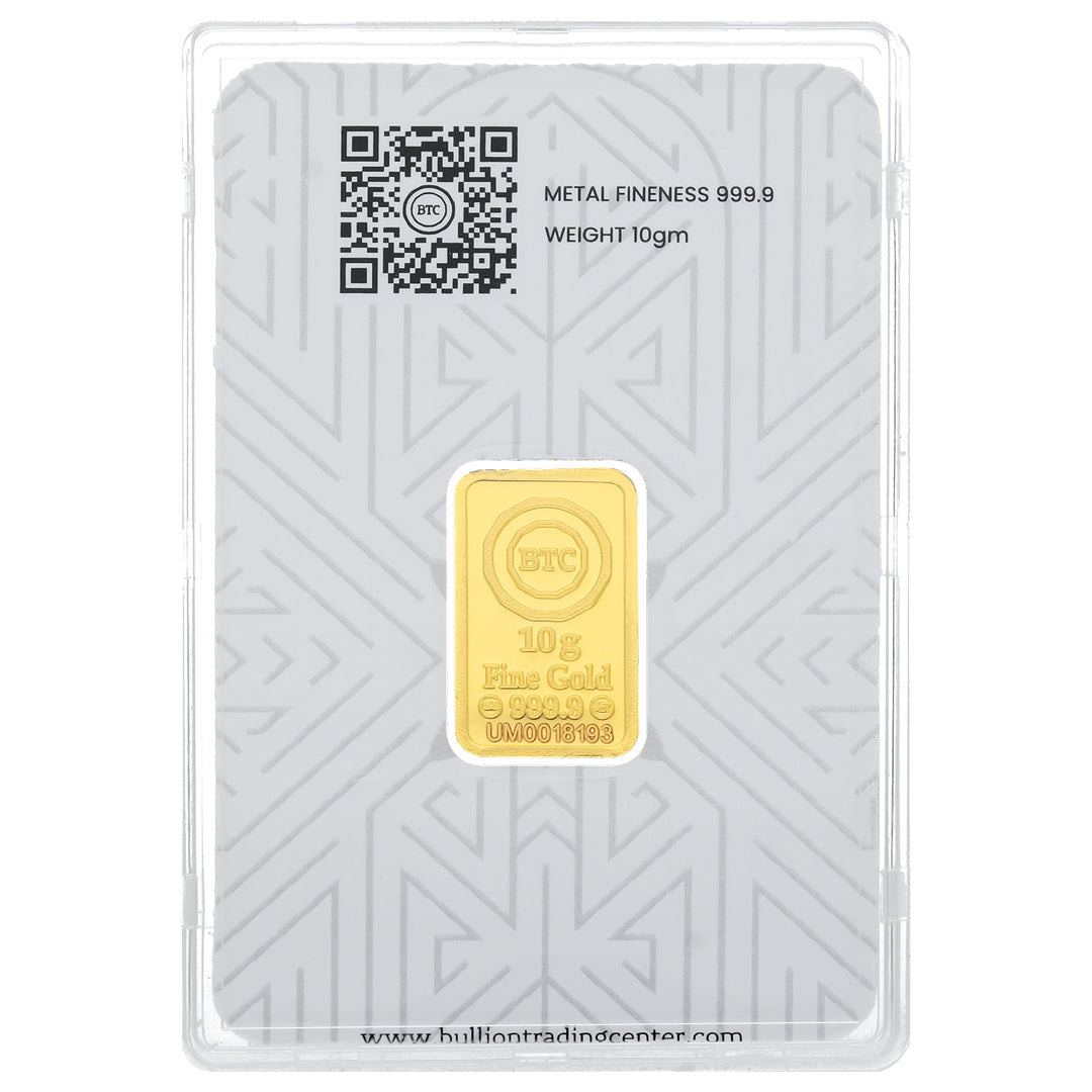 BTC 10 Grams Kiswa Box Gold Bar 24KT - FKJGBR24K6922