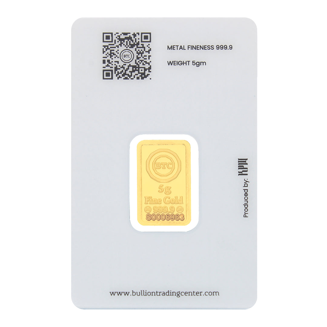 BTC 5 Grams Camel Gold Bar - FKJGBR24K7034