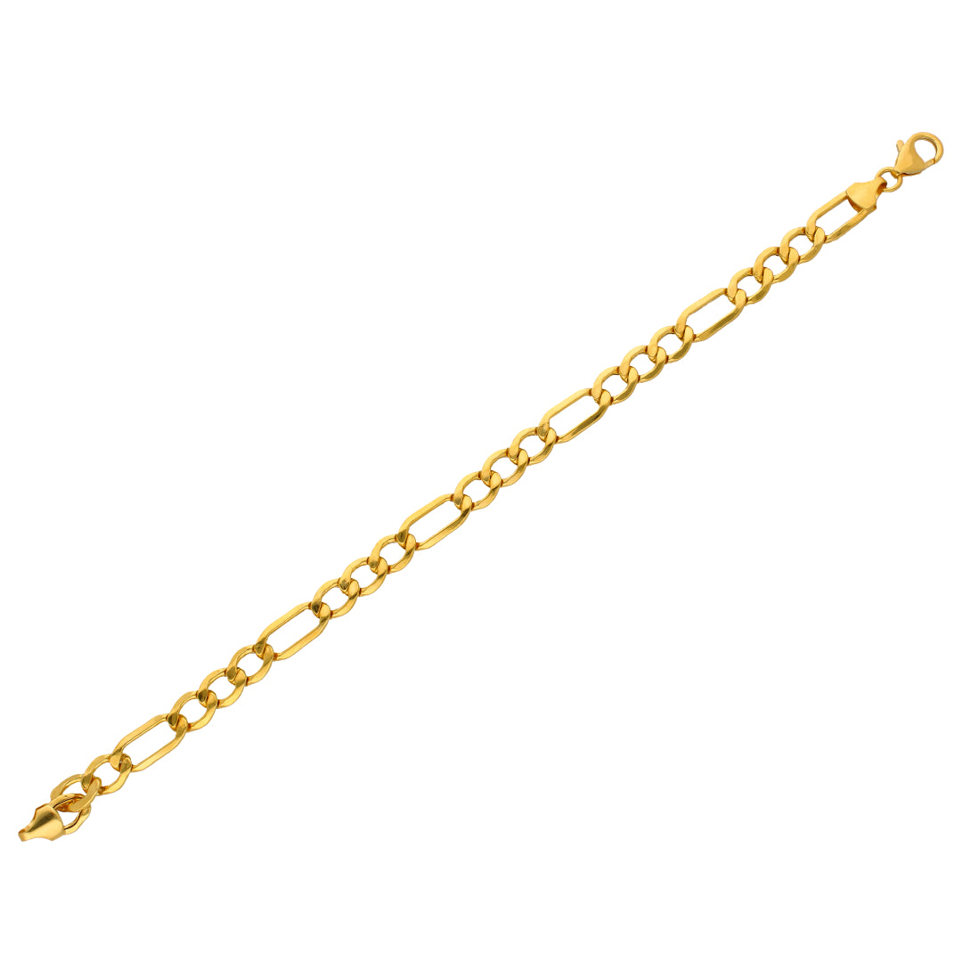 Gold Figaro Bracelet 22KT - FKJBRL22KU6658