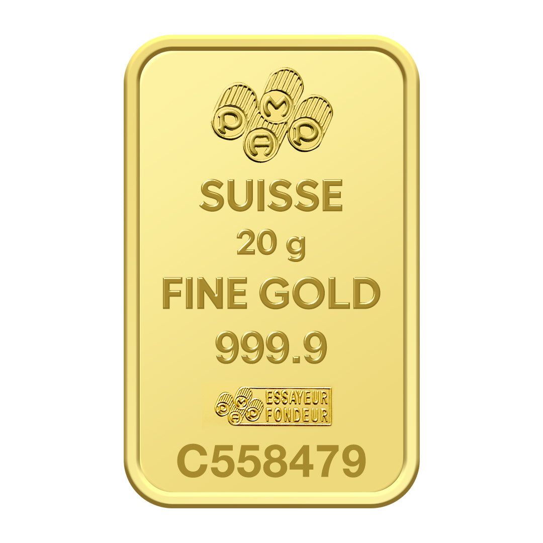 Pamp Suisse Rosa 20 Grams Gold Bar 24KT - FKJGBR24K2720
