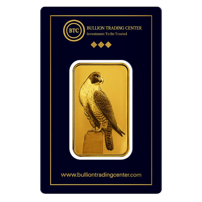 BTC 1 Ounce The Falcon Gold Bar 24KT - FKJGBR24K6648