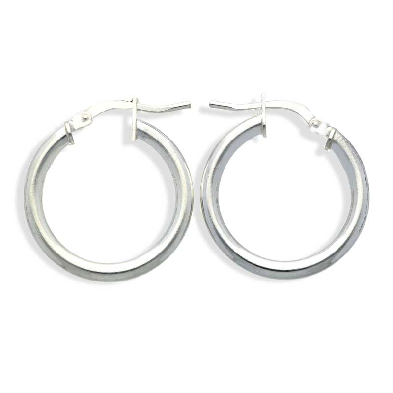 Sterling Silver 925 Clip On Hoop Earrings - FKJERNSLU3119