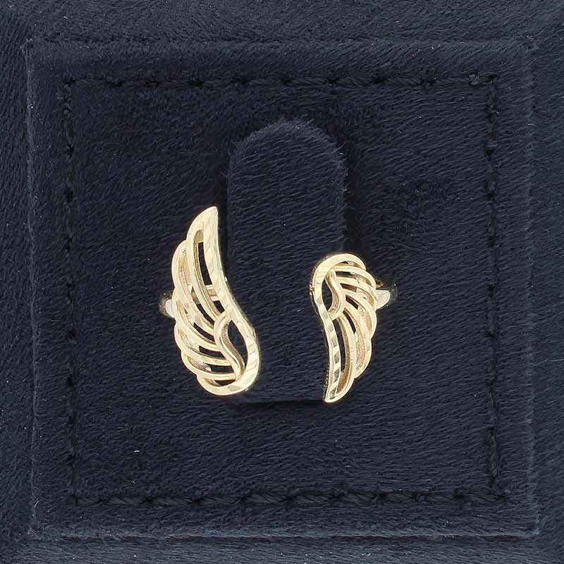 Gold Wings Shaped Ring 18KT - FKJRN18KU2100