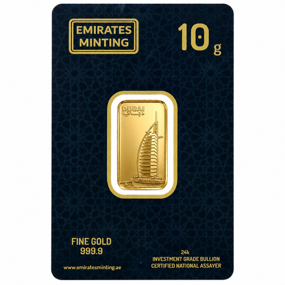 Emirates Minting 10 Grams Burj Al Arab Gold Bar 999.9 Purity - FKJGBR24K2339