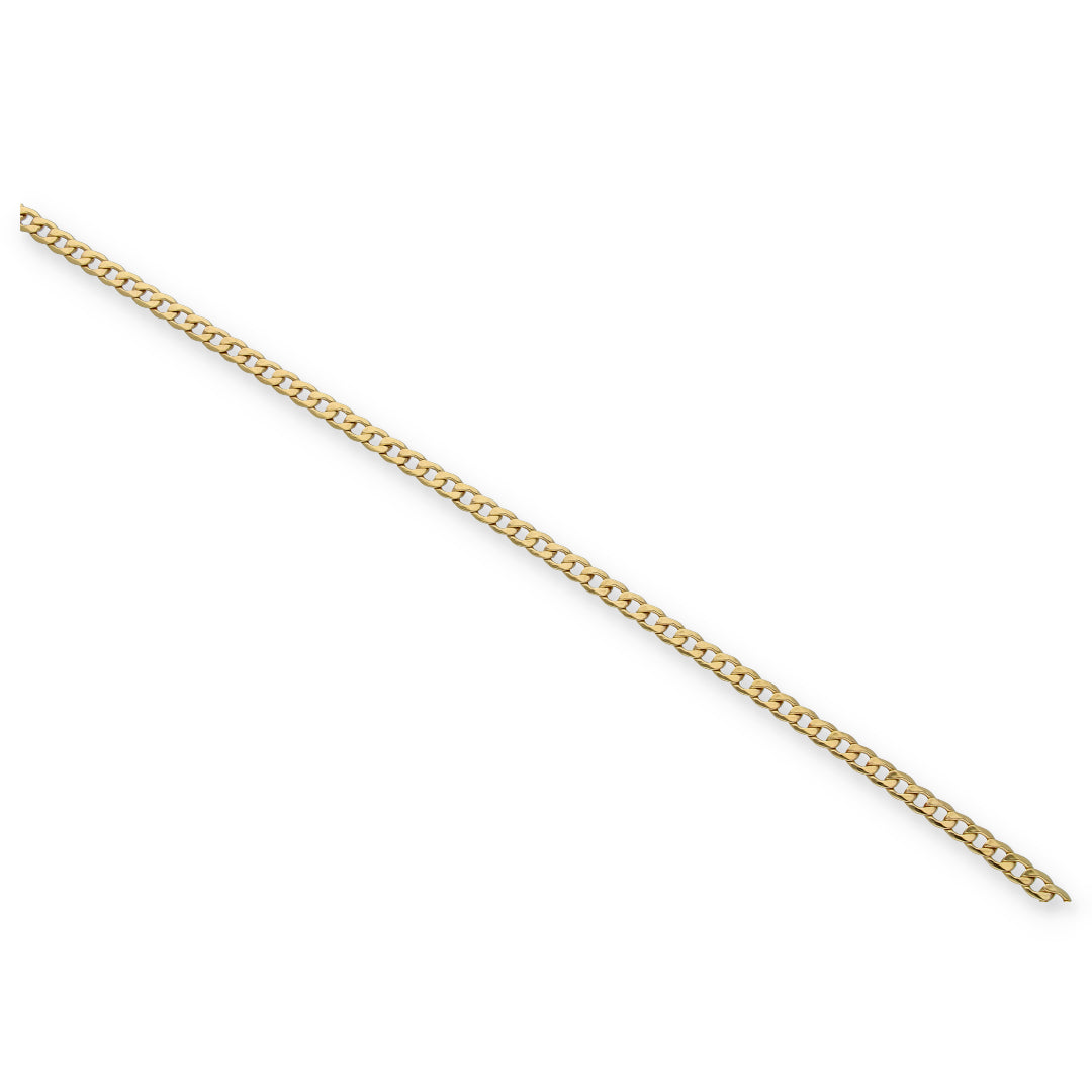 Gold Curb Bracelet 18KT - FKJBRL18KU6125