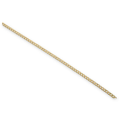 Gold Curb Bracelet 18KT - FKJBRL18KU6125