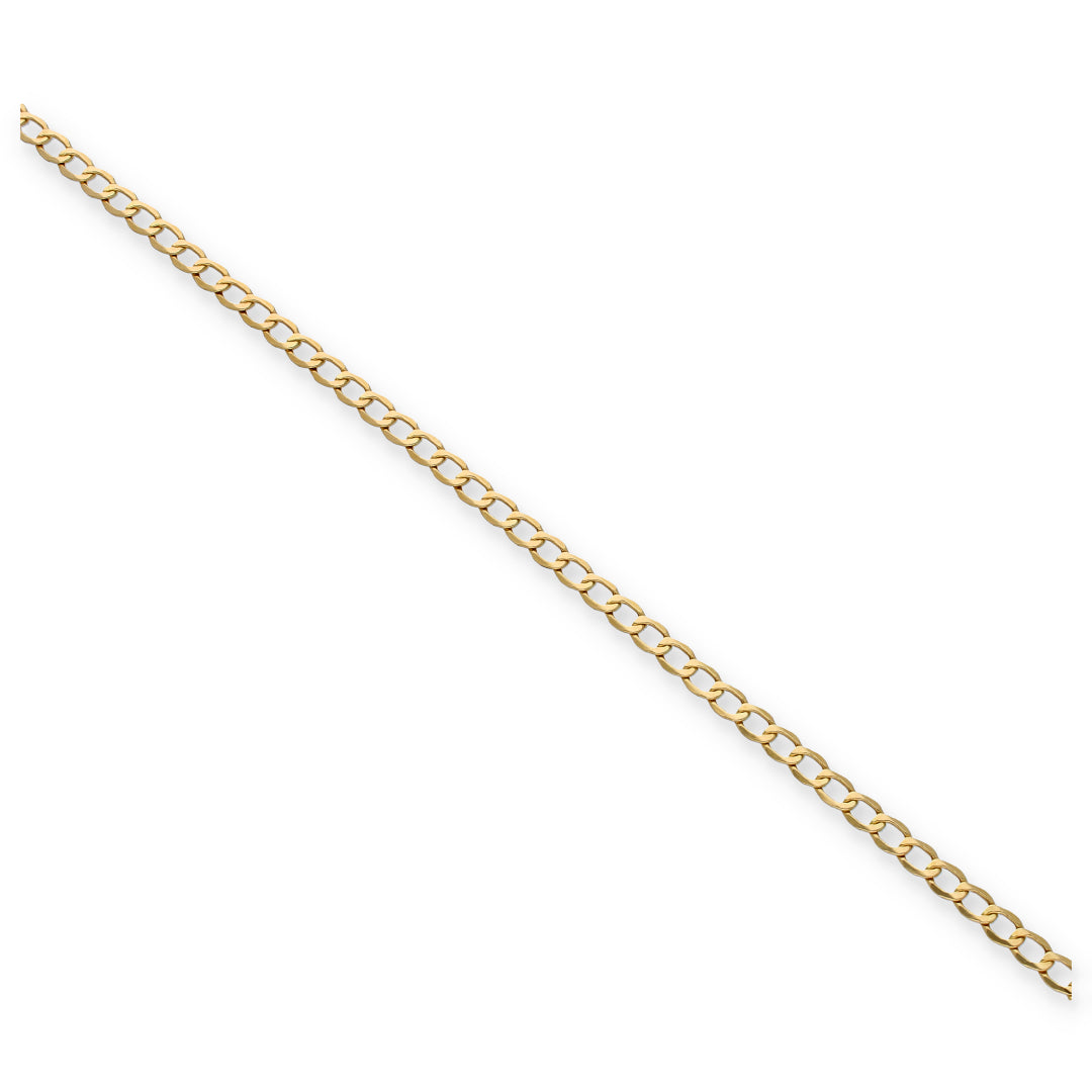 Gold Curb Bracelet 18KT - FKJBRL18KU6128