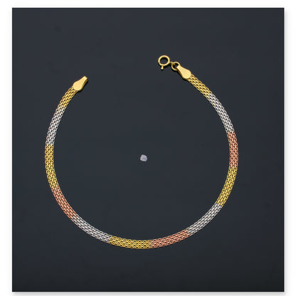 Gold Triple Tone Bracelet 18KT - FKJBRL18KU6129