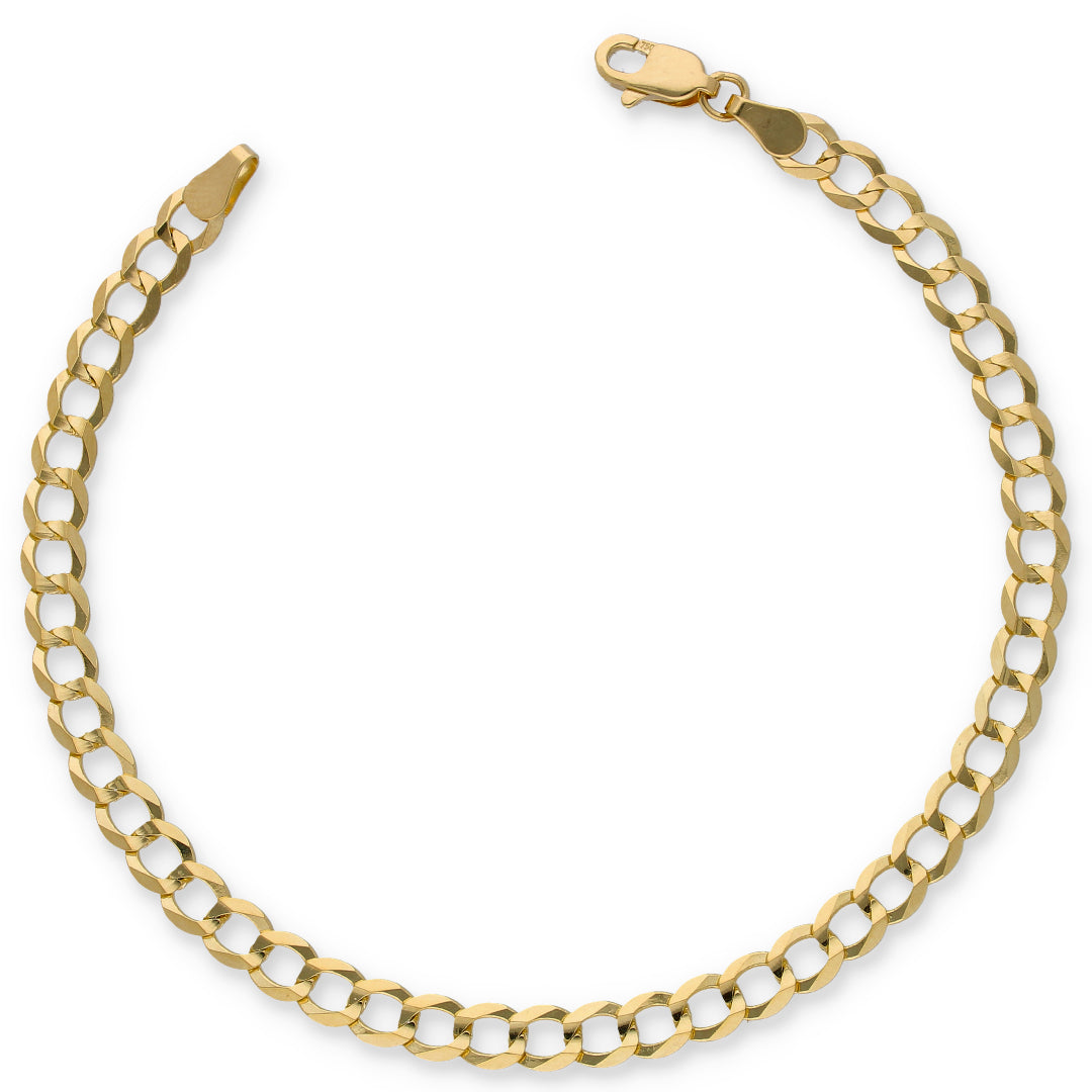 Gold Curb Bracelet 18KT - FKJBRL18KU6357