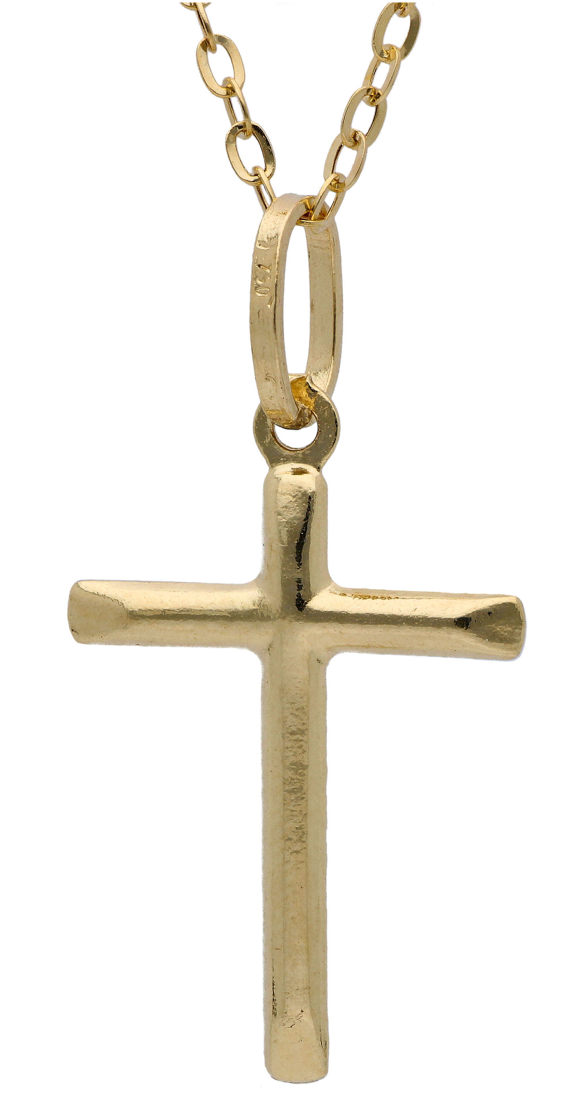 Gold Necklace (Chain with Cross Pendant) 18KT - FKJNKL18KU6305