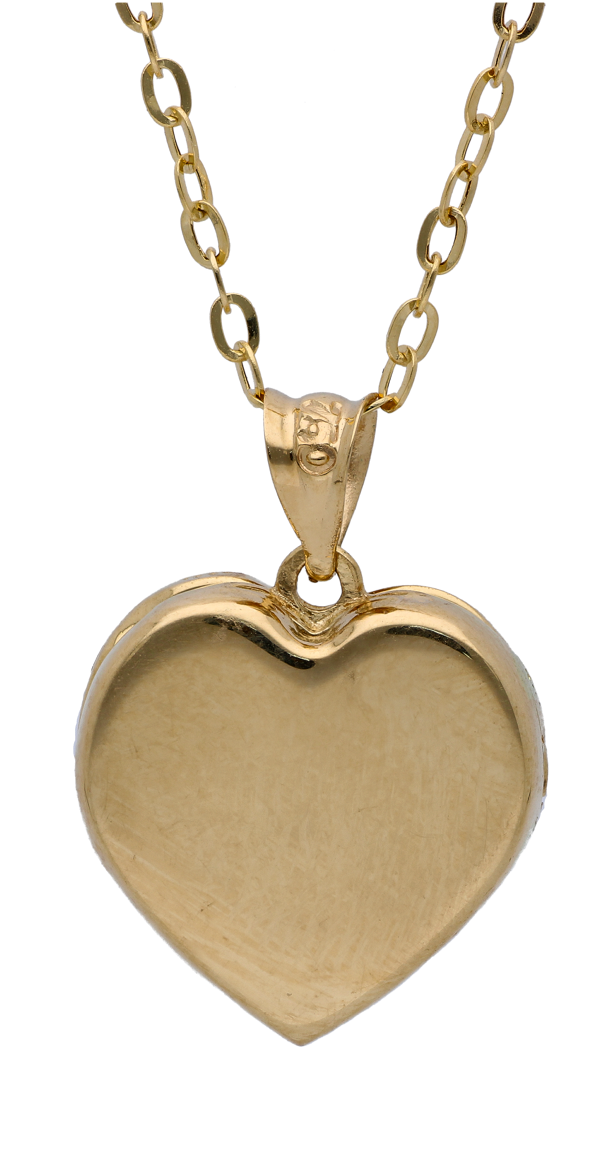 Gold Necklace (Chain with Open Heart Pendant) 18KT - FKJNKL18KU6287