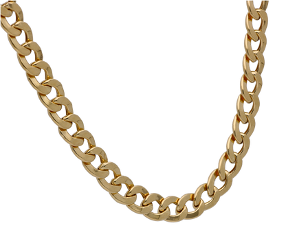 Gold 18 Inches Curb Chain in 18KT - FKJCN18KU6310
