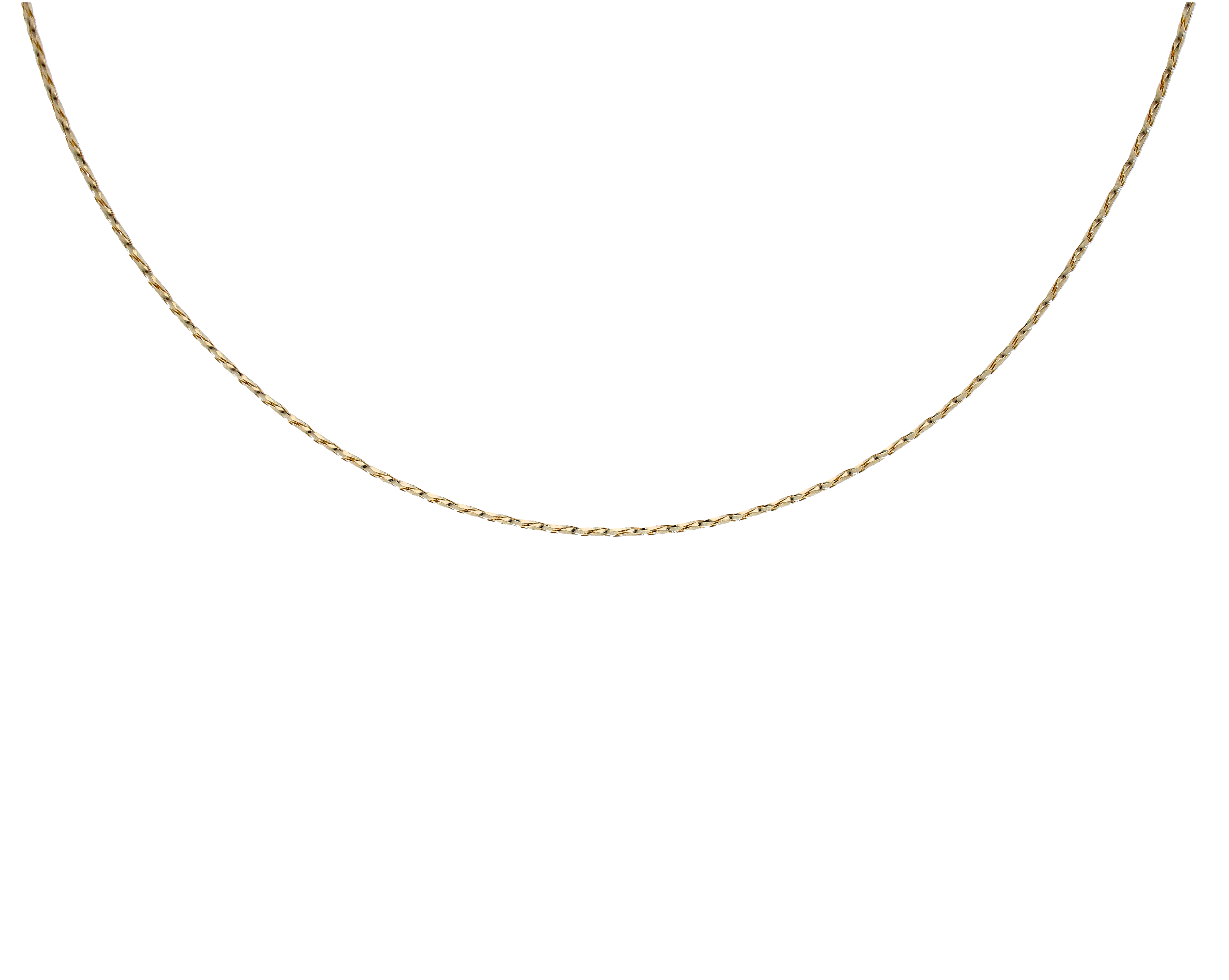 Gold 18 Inches Chain in 18KT - FKJCN18KU6308