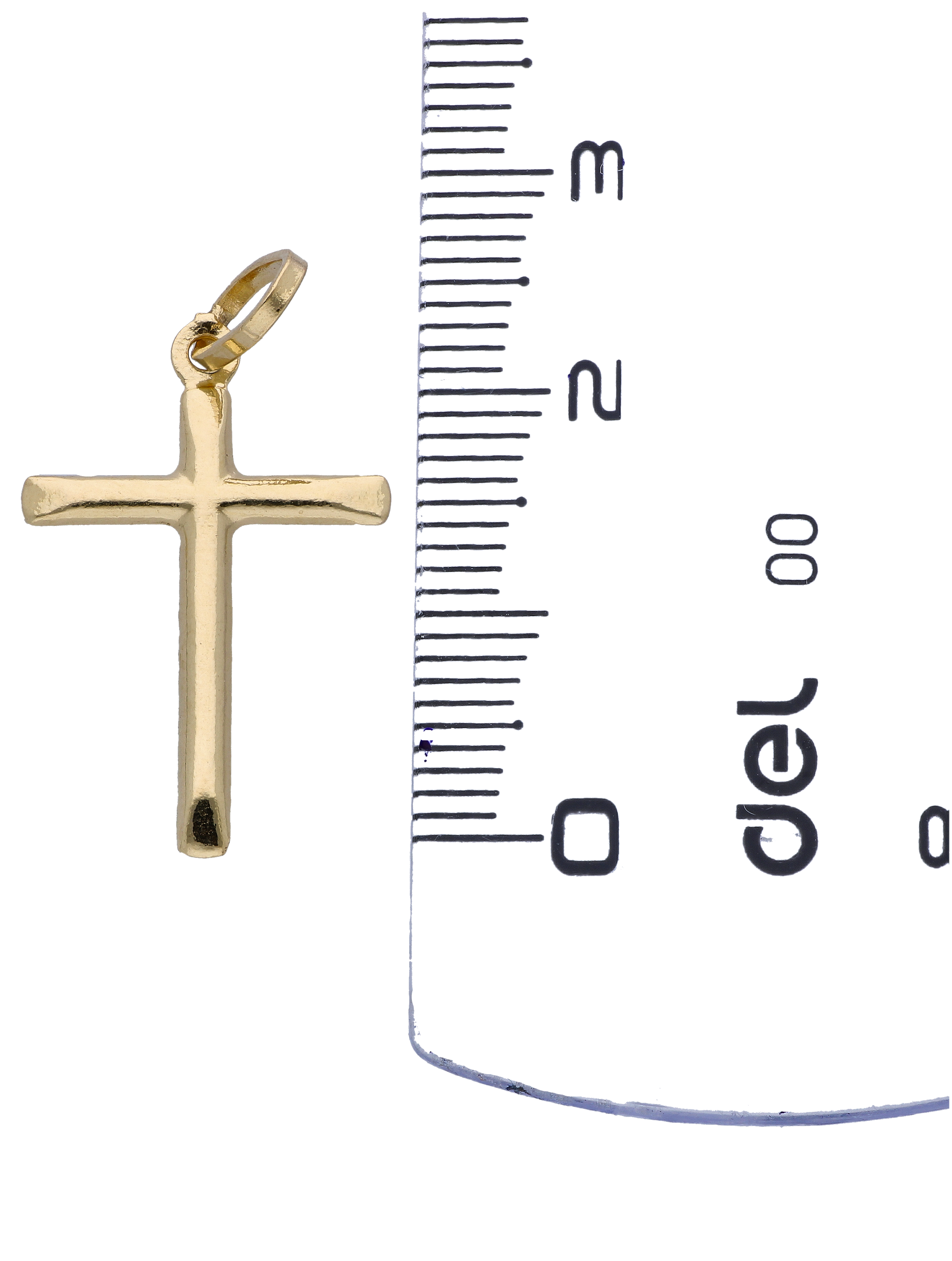 Gold Cross Pendant 18KT - FKJPND18KU6304