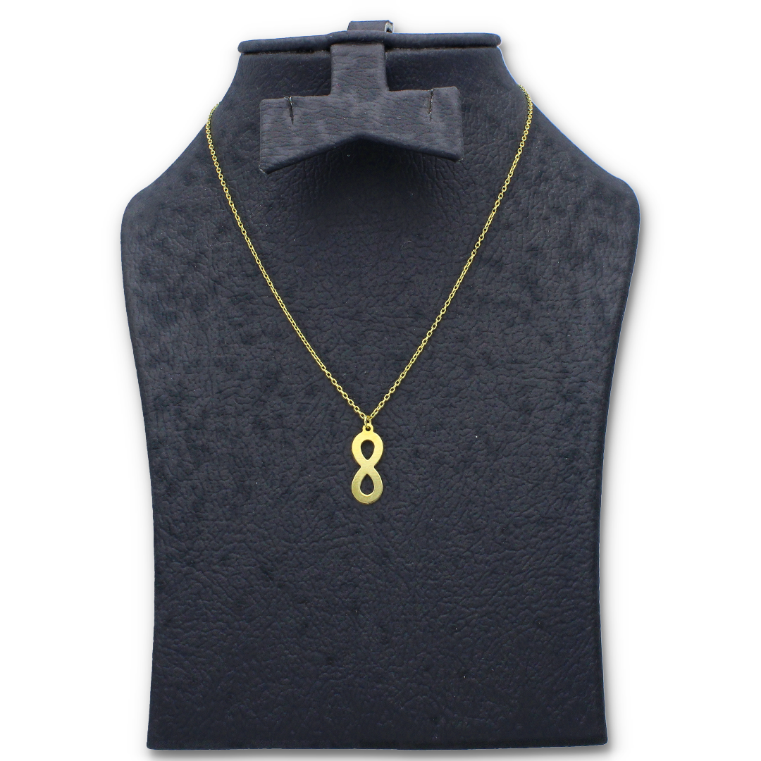 Gold Necklace (Chain with Gold Infinity Shaped Pendant) 18KT - FKJNKL18KU6130
