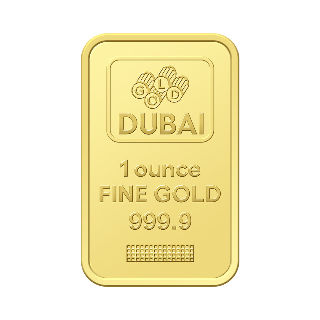 Dubai 1 Ounce Pure 999.9 Fine Gold Bar - FKJGBR24K2244
