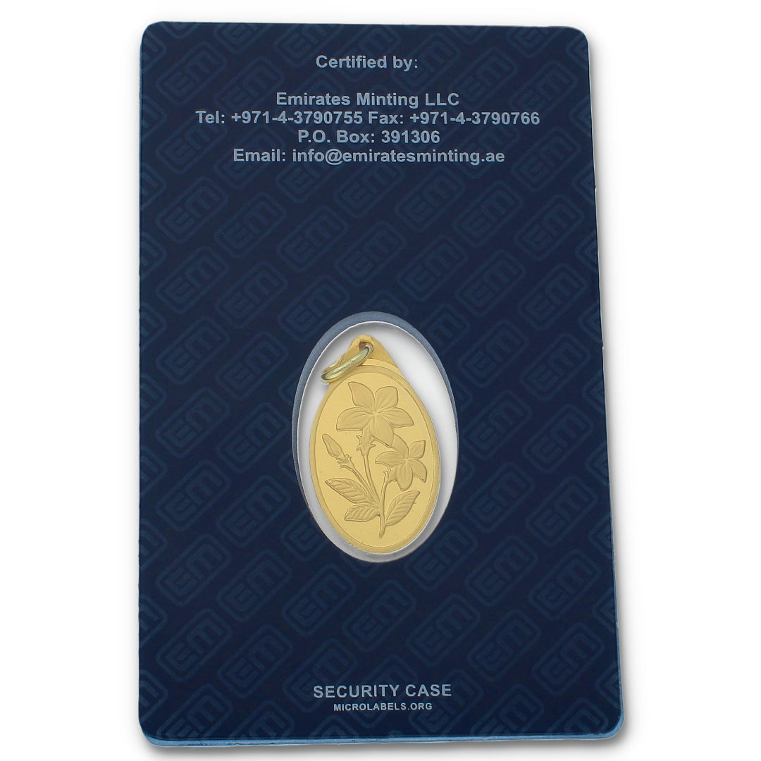 Emirates Minting 5.2 Grams Gold Classic Flower Pendant 24KT 999.9 Purity - FKJPND24K2284