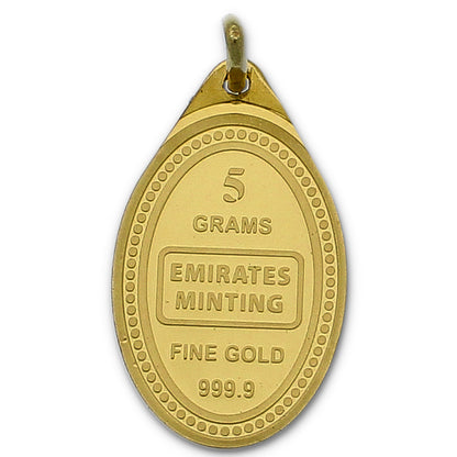 Emirates Minting 5.2 Grams Gold Classic Flower Pendant 24KT 999.9 Purity - FKJPND24K2284