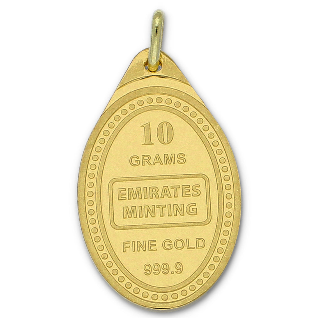 Emirates Minting 10.2 Grams Gold Classic Masha Allah Pendant 24KT 999.9 Purity - FKJPND24K2280