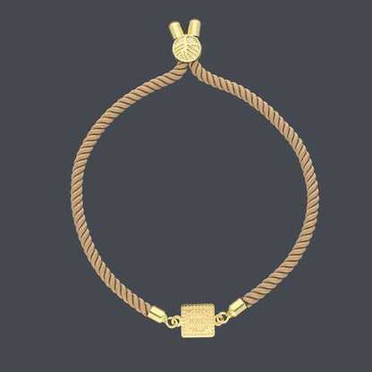 Gold String Bracelet 21KT - FKJBRL21KU6581