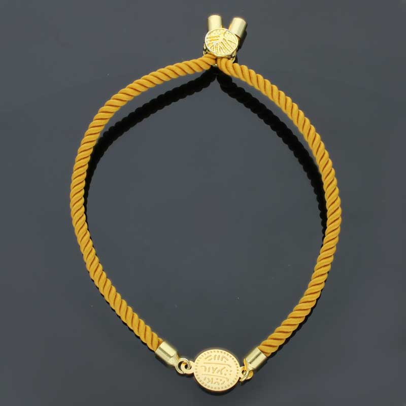 Gold Coin String Bracelet 21KT - FKJBRL21KU1061