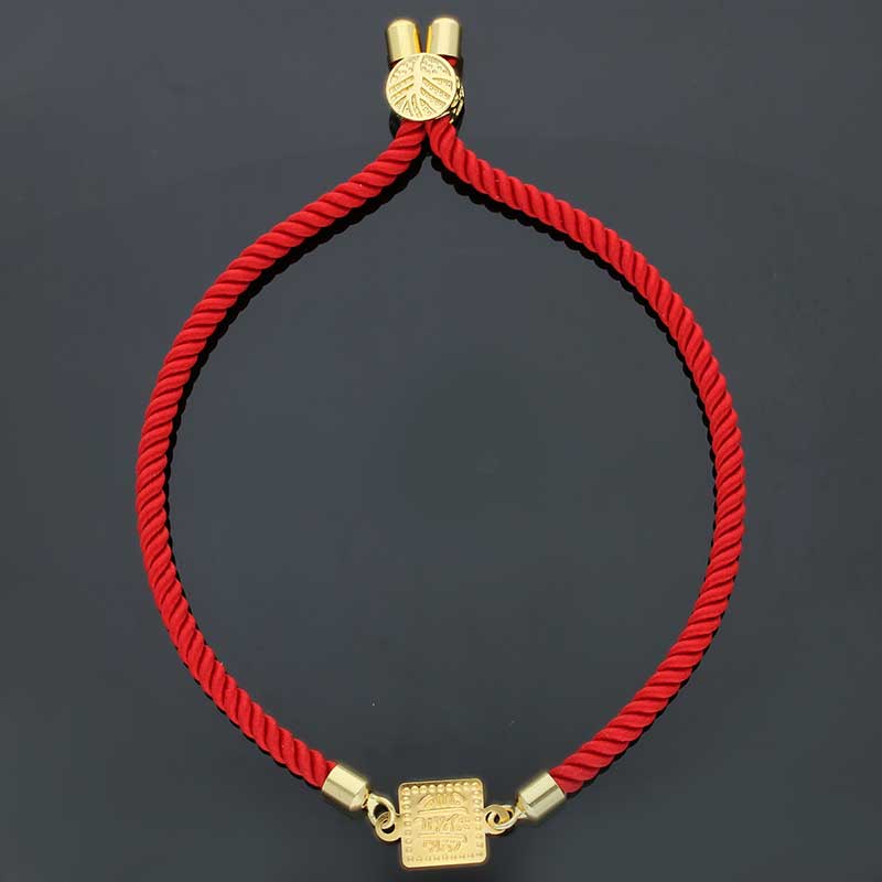 Gold String Bracelet 21KT - FKJBRL21KU6581