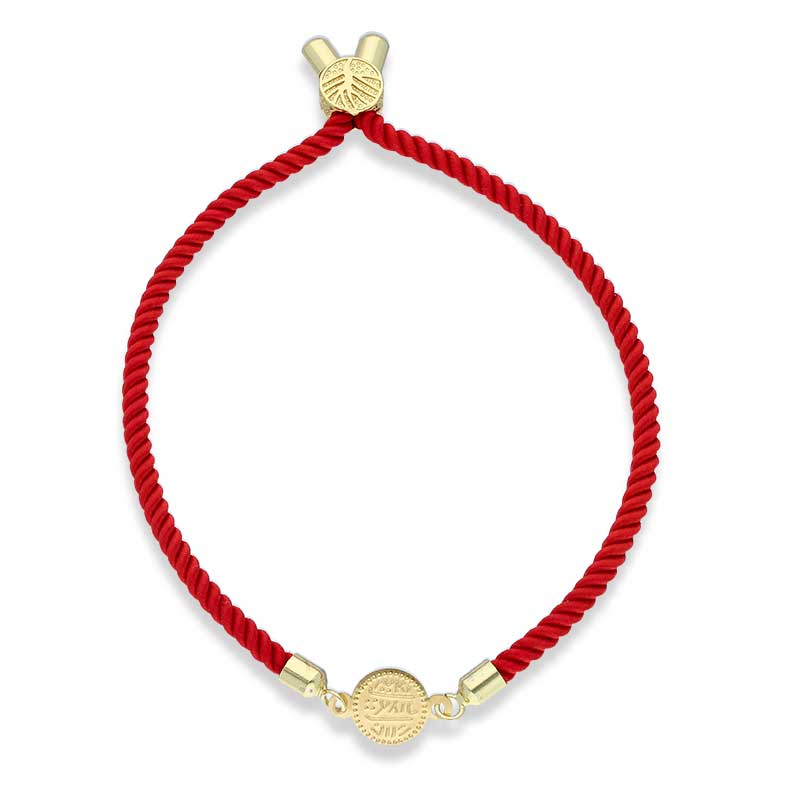 Gold Coin String Bracelet 21KT - FKJBRL21KU6582