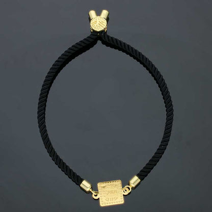 Gold String Bracelet 21KT - FKJBRL21KU6581