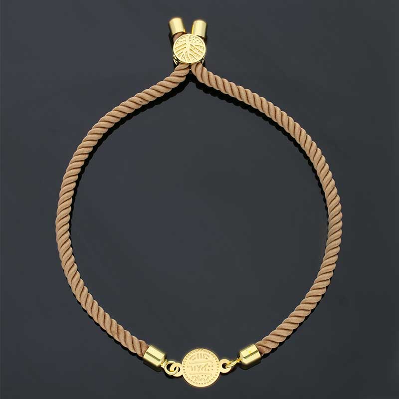Gold Coin String Bracelet 21KT - FKJBRL21KU1061