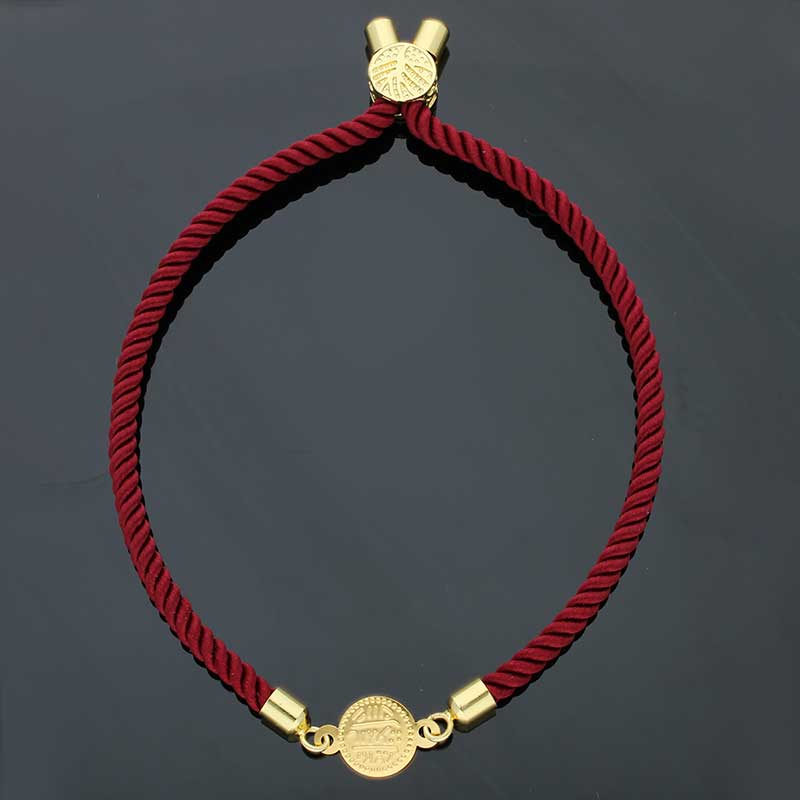 Gold Coin String Bracelet 21KT - FKJBRL21KU6582