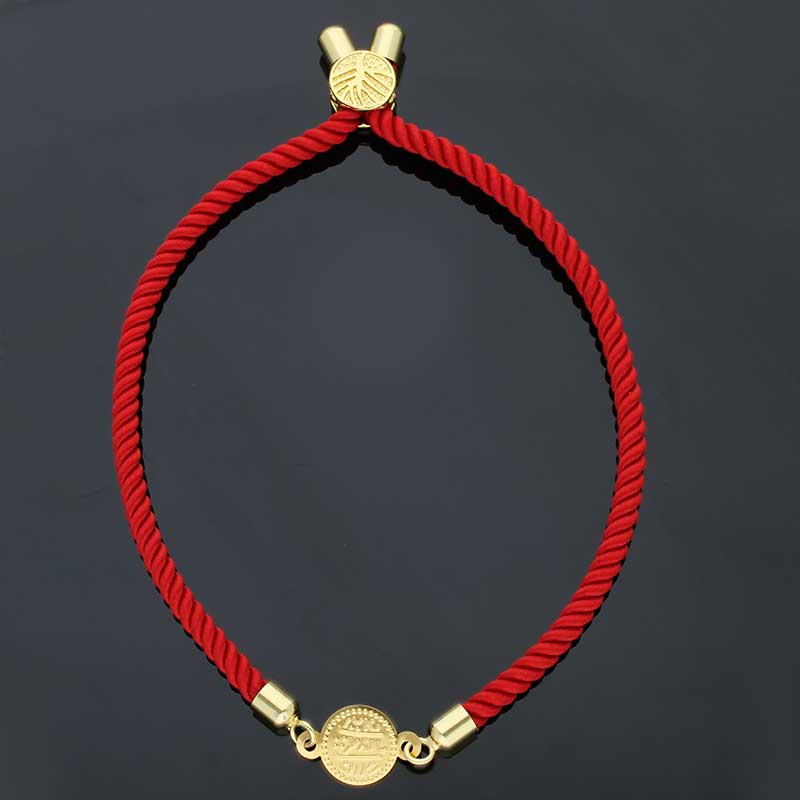 Gold Coin String Bracelet 21KT - FKJBRL21KU6582