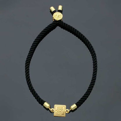 Gold String Bracelet 21KT - FKJBRL21KU6581