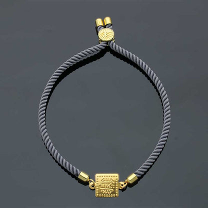 Gold String Bracelet 21KT - FKJBRL21KU6581