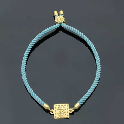 Gold String Bracelet 21KT - FKJBRL21KU6581