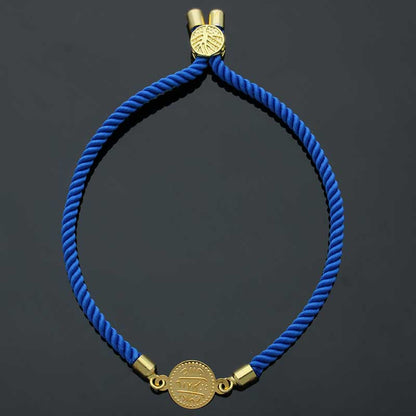 Gold Coin String Bracelet 21KT - FKJBRL21KU6582