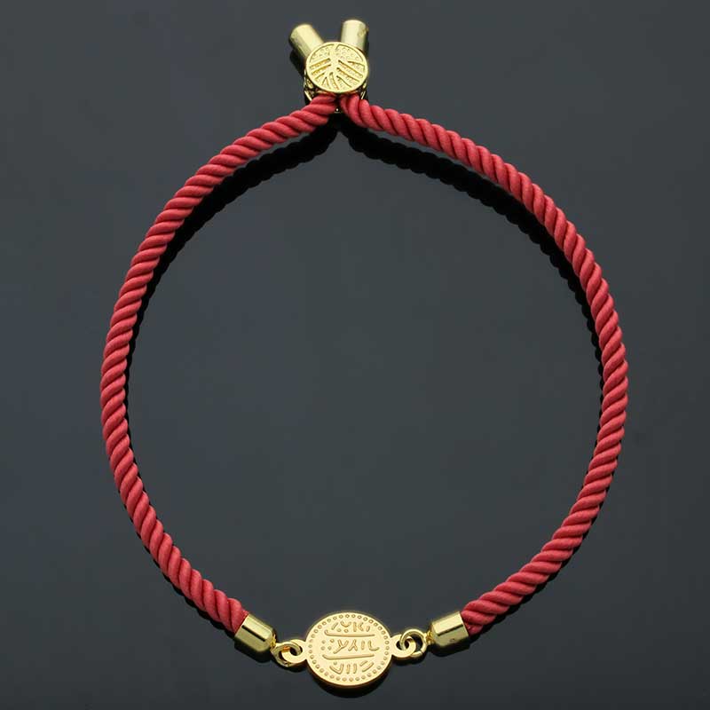 Gold Coin String Bracelet 21KT - FKJBRL21KU6582