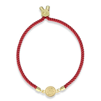 Gold Coin String Bracelet 21KT - FKJBRL21KU6582