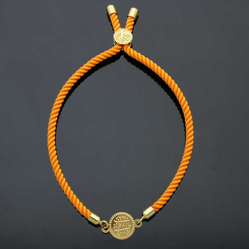 Gold Coin String Bracelet 21KT - FKJBRL21KU6582