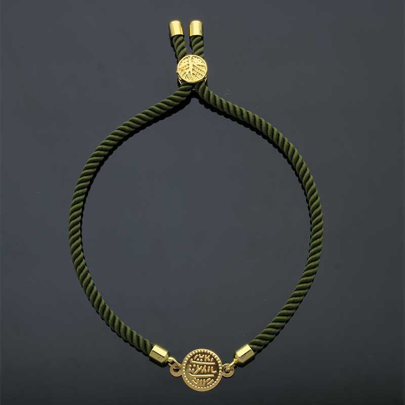 Gold Coin String Bracelet 21KT - FKJBRL21KU6582