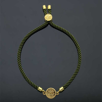 Gold Coin String Bracelet 21KT - FKJBRL21KU6582