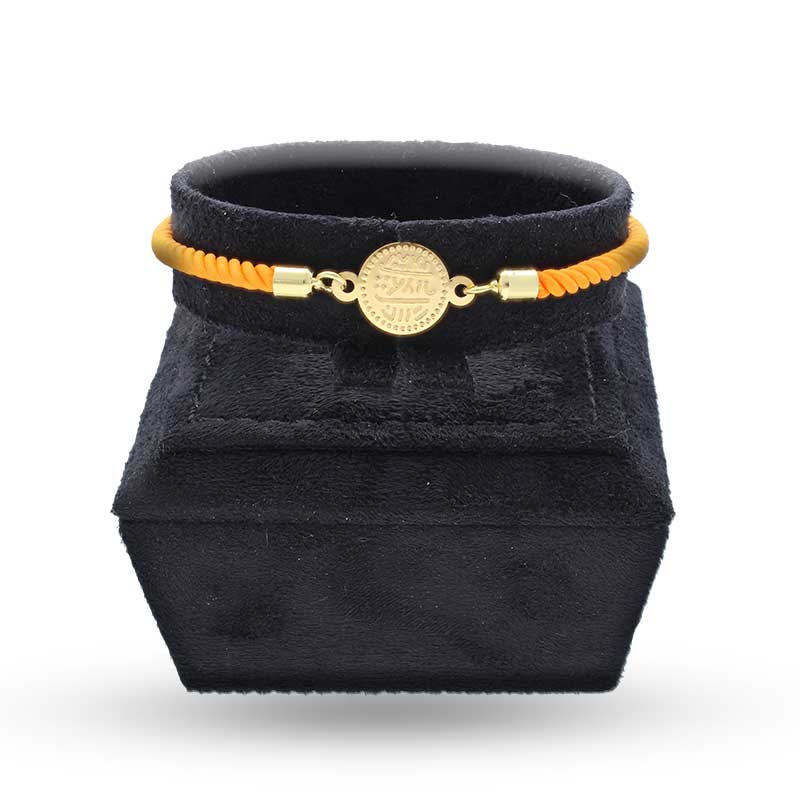 Gold Coin String Bracelet 21KT - FKJBRL21KU6582