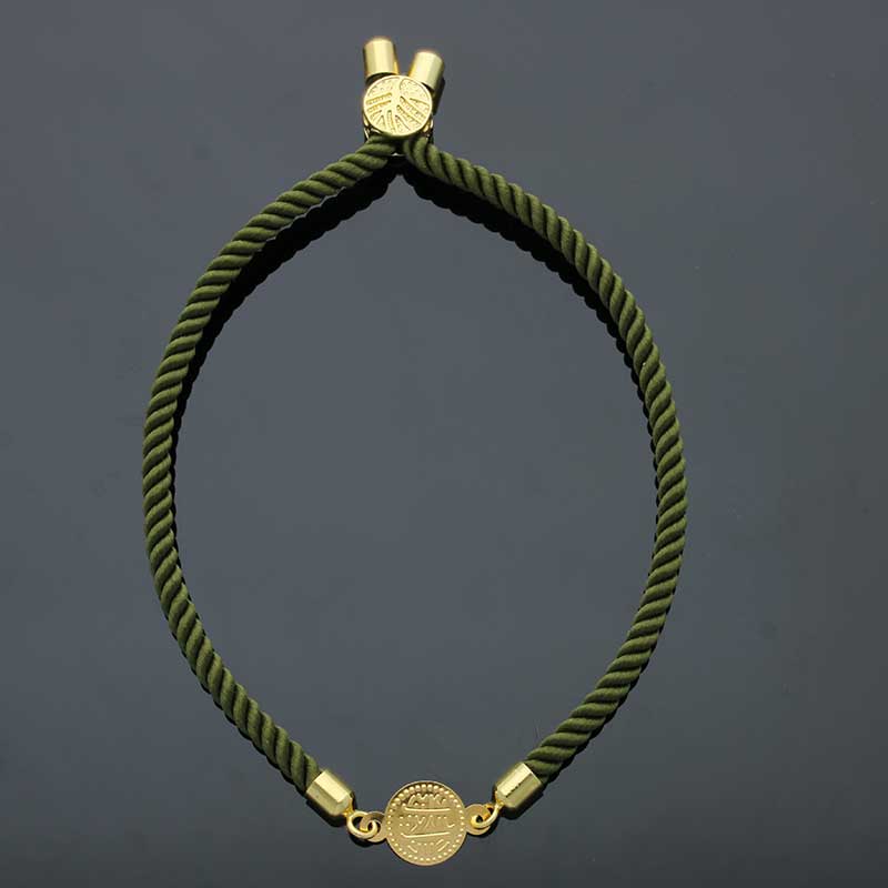Gold Coin String Bracelet 21KT - FKJBRL21KU6582