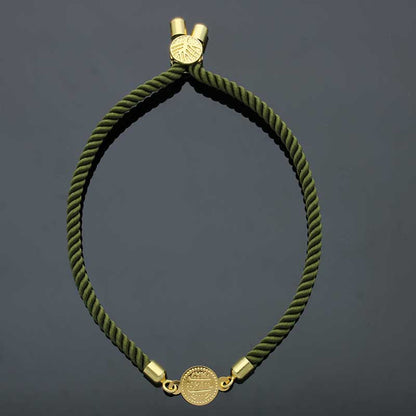Gold Coin String Bracelet 21KT - FKJBRL21KU6582