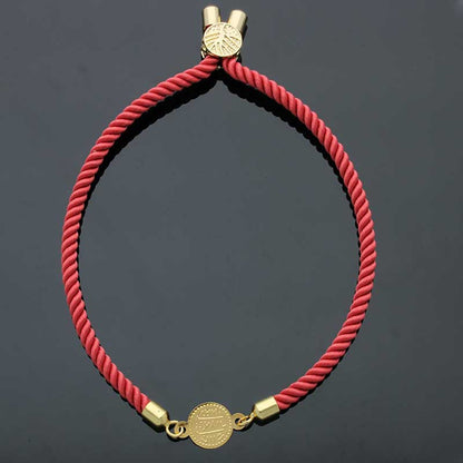 Gold Coin String Bracelet 21KT - FKJBRL21KU6582