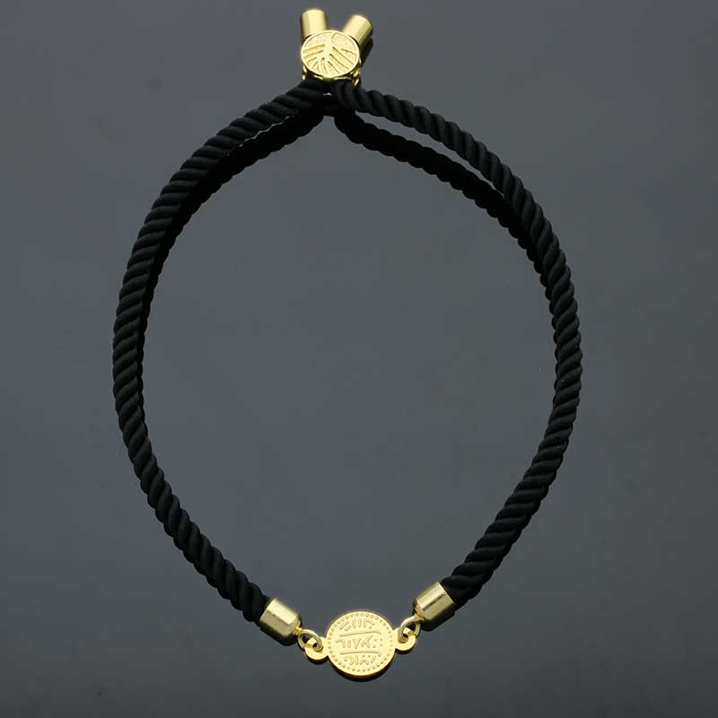 Gold Coin String Bracelet 21KT - FKJBRL21KU6582