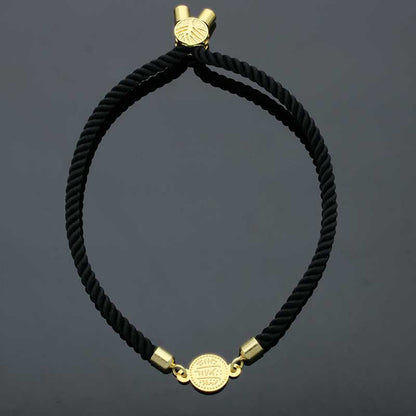 Gold Coin String Bracelet 21KT - FKJBRL21KU6582
