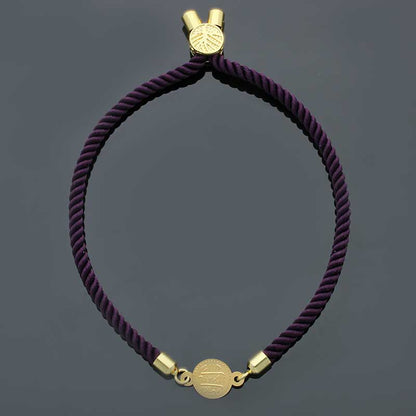 Gold Coin String Bracelet 21KT - FKJBRL21KU6582